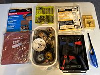 overview of all items laid out on tabletop