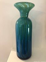 Front view showing full vase shape and color gradation