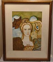 Full view of framed artwork