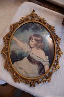 Full view of framed print upright