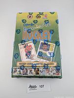 Front view of sealed 1992 O-Pee-Chee Premier hockey card box