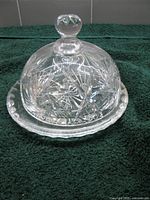 Domed butter dish with plate