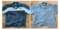 Front views of both shirts