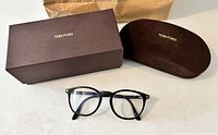Glasses with Tom Ford hard case and box