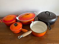Group shot of all five cookware pieces