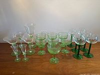 All 19 pieces arranged by type on wooden surface