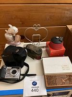 Group shot of entire lot on desk surface