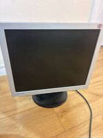 Front view of Samsung LCD monitor showing screen and bezel