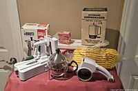 Group shot of all items on table