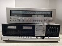 Both receivers front view stacked