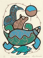 Full view of framed print showing entire composition and frame