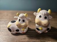Front view of both cow shakers showing design and condition