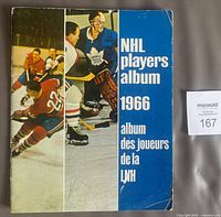 Front cover of 1965-66 NHL Players album