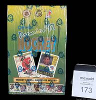 Front view of factory sealed 1992-93 O-Pee-Chee Premier ’92 Hockey wax box