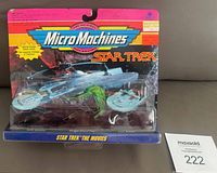 Front view of sealed 1992 Micro Machines Star Trek blister pack