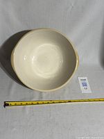 Top view showing interior and diameter scale