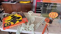 All four Halloween items on tabletop