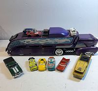 Entire lot with carrier and vehicles displayed