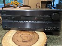 Front view of Onkyo TX-SR605 receiver