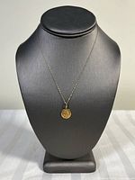 Full view of necklace on display bust