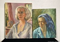 Both portraits side by side showing scale and condition