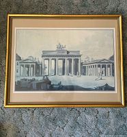 Brandenburg Gate architectural print framed