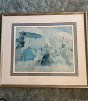 Front view of framed print