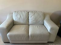 Two-cushion loveseat front view