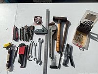 overview of all hand tools laid out