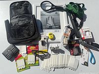 All items laid out for overview