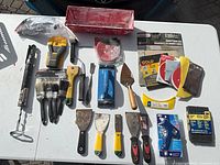 Top-down view of entire assortment on table