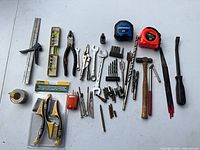 Full layout of all tools on table