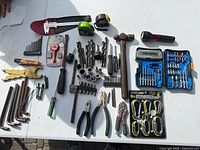 Full layout of assorted tools showing quantity and variety
