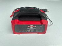 Front view of MotoMaster Classic 12V charger showing control panel