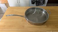 Pan with lid closed showing overall condition