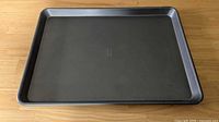 Top view of cookie sheet showing full size and condition