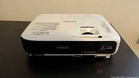 Front and top view of Epson VS345 projector