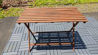 Rectangular folding patio table 44x24 in