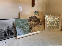 All five art pieces grouped together