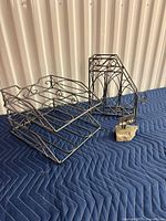 All three metal organizers displayed together