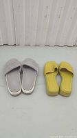 Both pairs of slides side by side front view