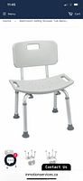 Stock image of assembled shower chair showing design