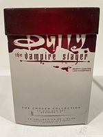 Front view of Buffy the Vampire Slayer The Chosen Collection slipcase showing title and 40-disc seasons 1-7 note
