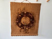 Full view of hanging showing design, size and overall condition