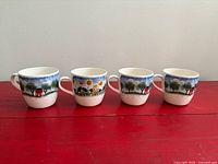 Four Nikko Remember When mugs front view
