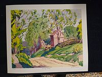 Full view of the “Spring Laksay” lithograph