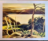 Front view of lithograph showing full artwork and margins