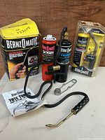 Full lot showing OX2500 kit components, cylinders, hose, torch handle, striker, key and TS4000 package