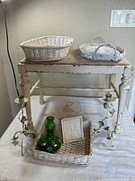 All items together on and around bench