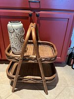 Table and solar lantern full view